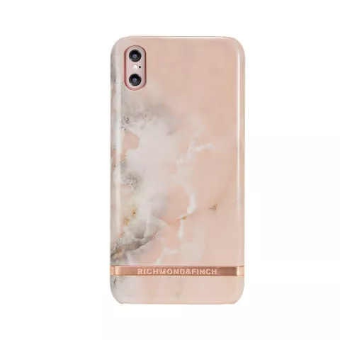 Richmond &amp; Finch Pink Marble Rose Gold iPhone X XS hoesje - Pink Case