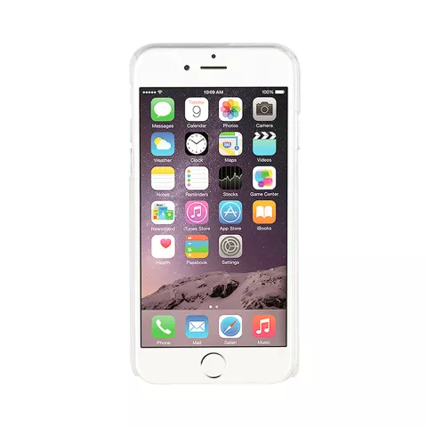 Xqisit iPlate Glossy iPhone 6 Plus 6s Plus 7 Plus 8 Plus Clear hoesje - Doorzichtig