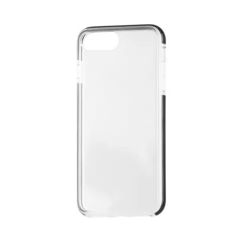 Xqisit Mitico Bumper TPU iPhone 6 Plus 6s Plus 7 Plus 8 Plus hoesje - Transparant Zwart