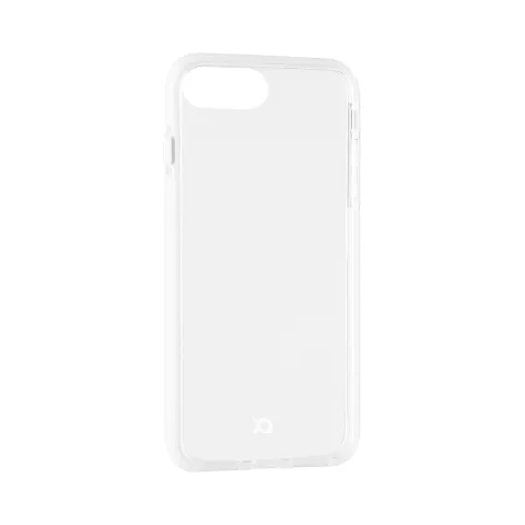 Xqisit Mitico Bumper Clear TPU iPhone 6 Plus 6s Plus 7 Plus 8 Plus hoesje - Transparant Zilver