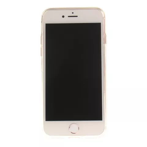 Doorzichtig Bloesemtakken iPhone 7 8 SE 2020 SE 2022 TPU hoesje - Roze Paars