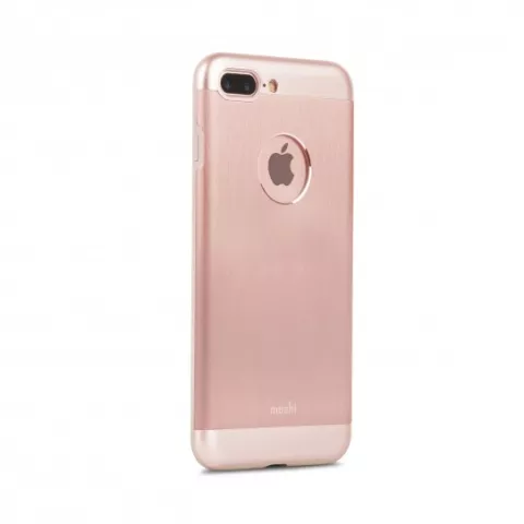 Moshi iGlaze Armour iPhone 7 Plus 8 Plus hoesje - Ros&eacute; Goud