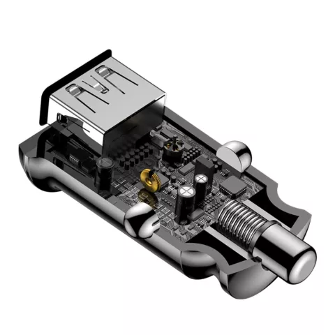 Baseus Universele Dual USB Autolader 3.1 Amp&egrave;re - Zwart