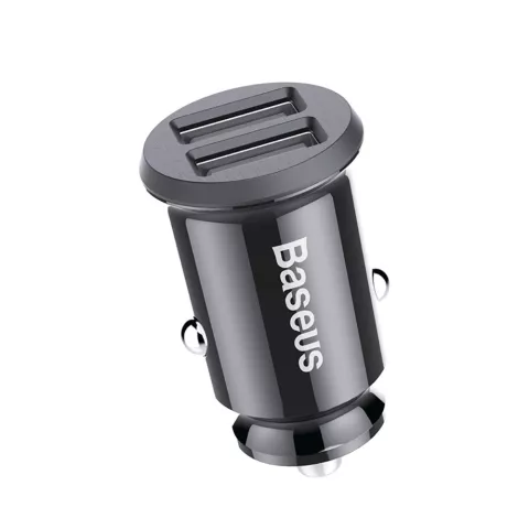 Baseus Universele Dual USB Autolader 3.1 Amp&egrave;re - Zwart