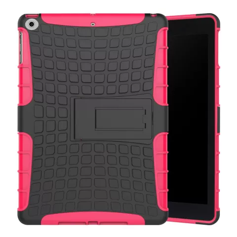 Survivor hoes standaard bescherming iPad 2017 2018 - Roze Zwart