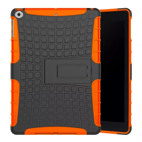 Survivor hoes standaard bescherming iPad 2017 2018 - Oranje Zwart