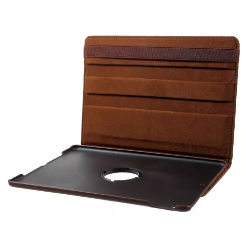 Lederen iPad Air 3 (2019) &amp; iPad Pro 10.5 inch draaibaar cover case - Bruin Standaard
