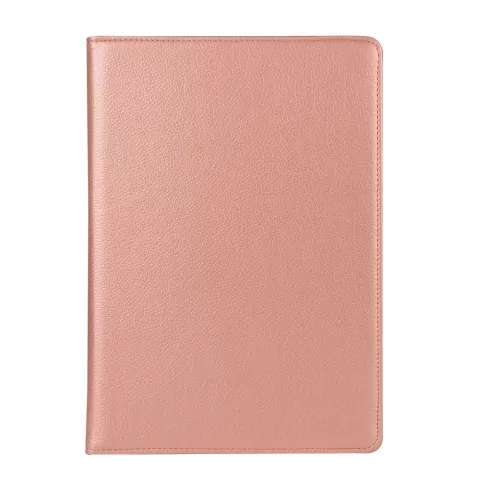 Lederen iPad Air 3 (2019) &amp; iPad Pro 10.5 inch draaibaar cover case - Rosegoud Standaard