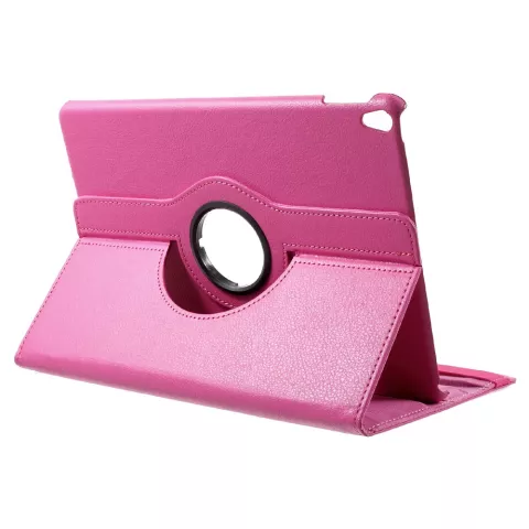 Lederen iPad Air 3 (2019) &amp; iPad Pro 10.5 inch draaibaar cover case - Roze Standaard