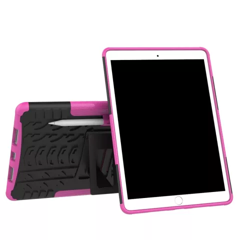 Hybride TPU Polycarbonaat iPad Air 3 (2019) &amp; iPad Pro 10.5 inch case - Roze Profiel Standaard