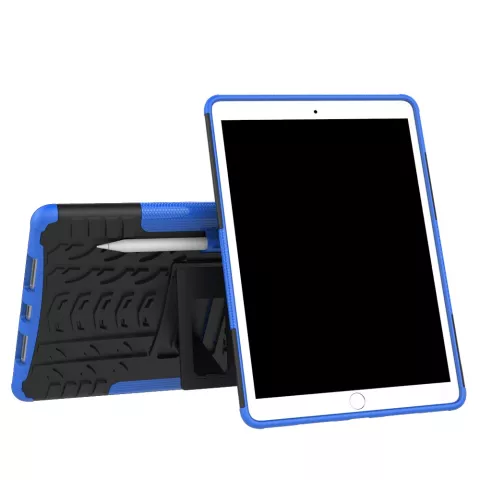Hybride TPU Polycarbonaat iPad Air 3 (2019) &amp; iPad Pro 10.5 inch case - Blauw Profiel Standaard