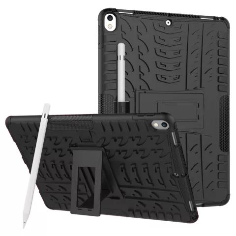 Hybride TPU Polycarbonaat iPad Air 3 (2019) &amp; iPad Pro 10.5 inch case - Zwart Profiel Standaard