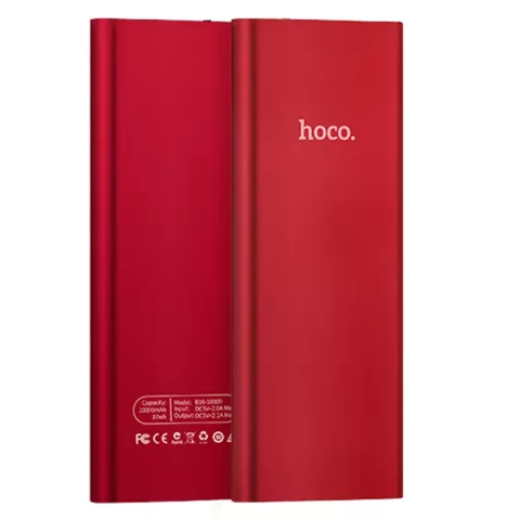 Hoco B16 Powerbank Metal Rood - 10000 mAh accu