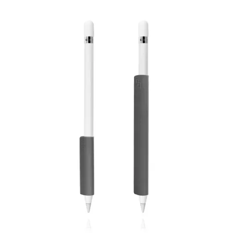 Silicone Antislip Grip voor Apple Pencil 4 delige extra Bescherming - Grijs