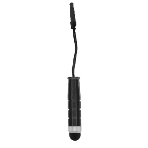 Mini Stylus pen headphonejack aux - zwart
