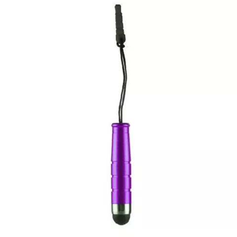 Mini Stylus pen headphonejack aux - Paars