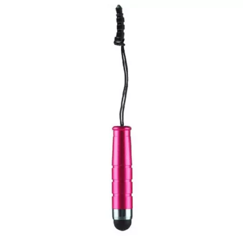 Mini Stylus pen headphonejack aux - Roze