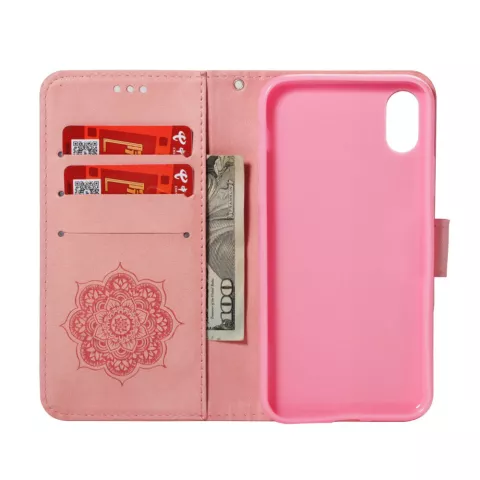 Portemonnee Bookcase Dromenvanger Pasjeshouder iPhone XR - Roze