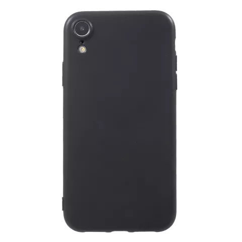 Matte Flexibele TPU Case iPhone XR - Zwart