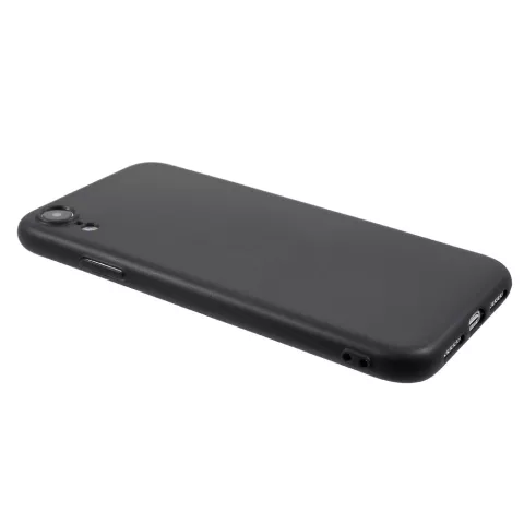 Matte Flexibele TPU Case iPhone XR - Zwart
