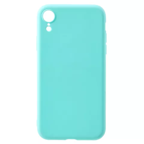 Flexibele TPU Case Mat iPhone XR - Cyaan