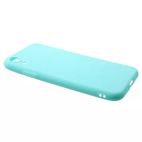 Flexibele TPU Case Mat iPhone XR - Cyaan