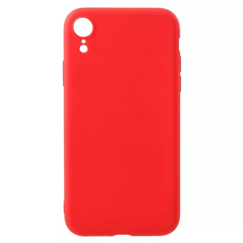 Soepele Mat Rode case iPhone XR - Rood