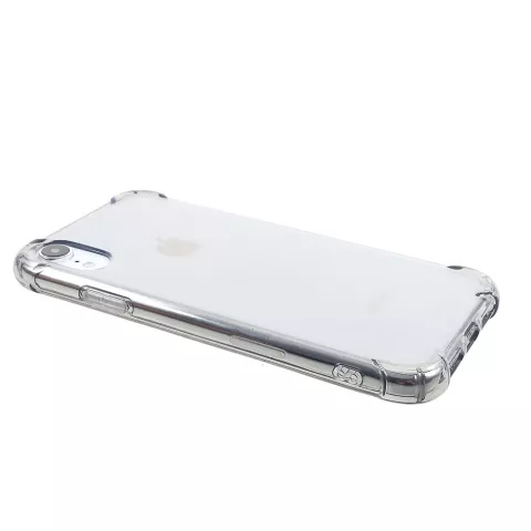 Transparante Shockproof Case TPU iPhone XR - Transparant Grijs