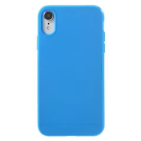 Flexibel hoesje TPU iPhone XR Case - Glanzend Blauw