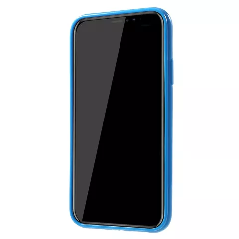 Flexibel hoesje TPU iPhone XR Case - Glanzend Blauw