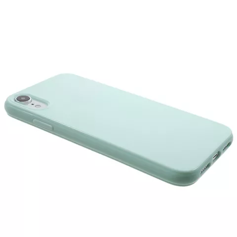 Flexibel hoesje TPU iPhone XR Case - Glanzend Groen