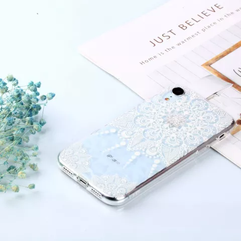 Diamant hoesje TPU iPhone XR Case - Mandala