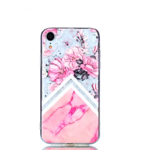 Diamant hoesje TPU iPhone XR Case - Roze