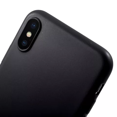 Zacht TPU hoesje iPhone XS Max Case - Matte Zwart