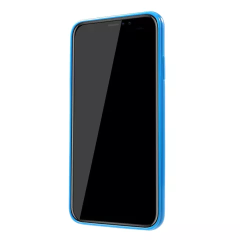 Flexibel TPU hoesje iPhone XS Max Case - Glanzend Blauw