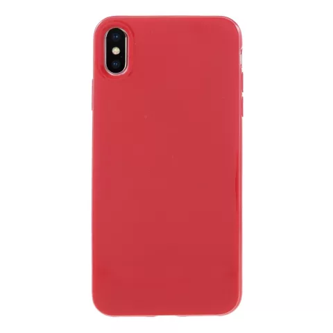 Flexibel TPU hoesje iPhone XS Max Case - Rood