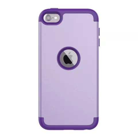 Armor Schokbestendig Silicone Polycarbonaat iPod Touch 5 6 7 hoesje - Paars