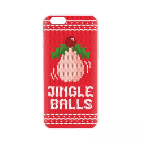 FLAVR Kerst Case Ugly Xmas Sweater jingle balls iPhone 6 6s - Rood