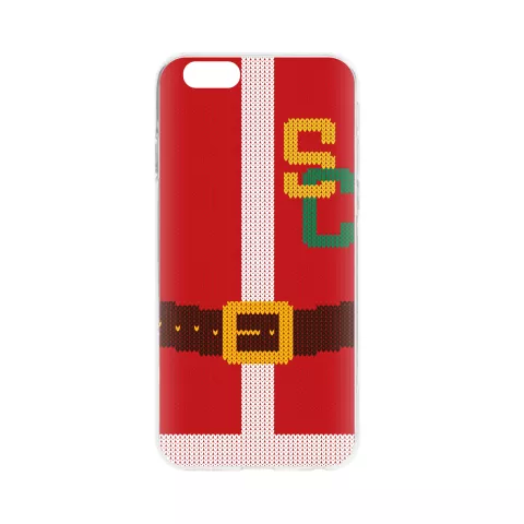 FLAVR Kerst Cardcase Ugly Xmas Sweater college footbal iPhone 6 6s - Rood