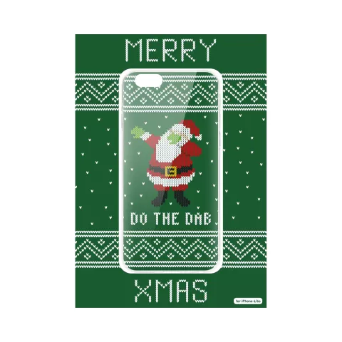 FLAVR Kerst Cardcase Ugly Xmas Sweater dab iPhone 6 6s - Groen