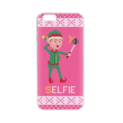FLAVR Kerst Cardcase Ugly Xmas kersttrui selfie elfje iPhone 6 6s - Roze
