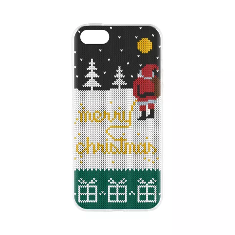 FLAVR Case Ugly Xmas Sweater Yellow Snow kerstman kersttrui iPhone 5 5s SE 2016 - Kerst