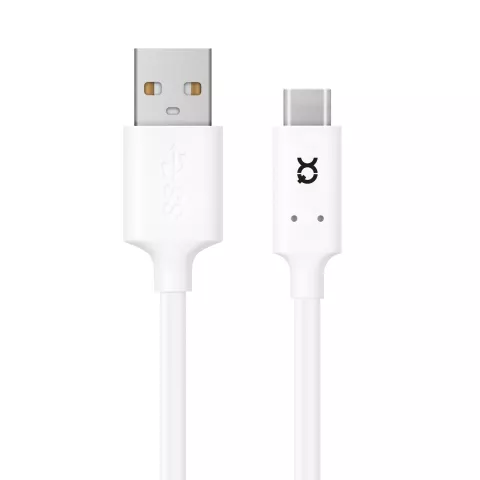 Xqisit Charge &amp; Sync USB C 3.1 to USB A - 1m Wit