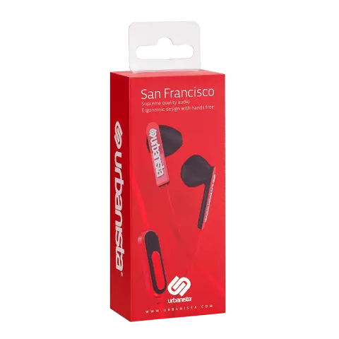 Urbanista San Francisco oortjes earphones - Rood