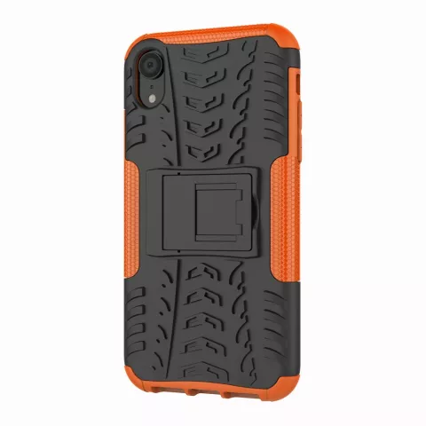 Hybride standaard case shockproof hoesje iPhone XS Max - Oranje