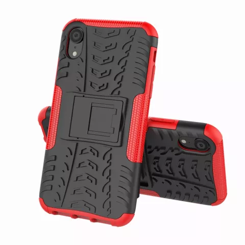 Hybride standaard case shockproof hoesje iPhone XS Max - Rood