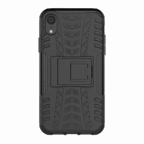 Hybride standaard case shockproof hoesje iPhone XS Max - Zwart