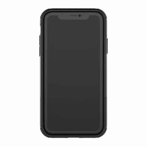 Hybride standaard case shockproof hoesje iPhone XS Max - Zwart