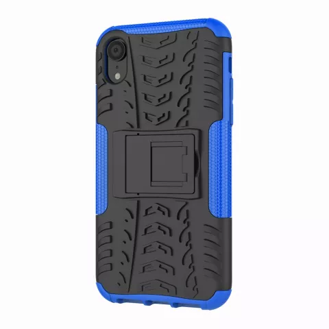 Hybride standaard case shockproof hoesje iPhone XS Max - Blauw