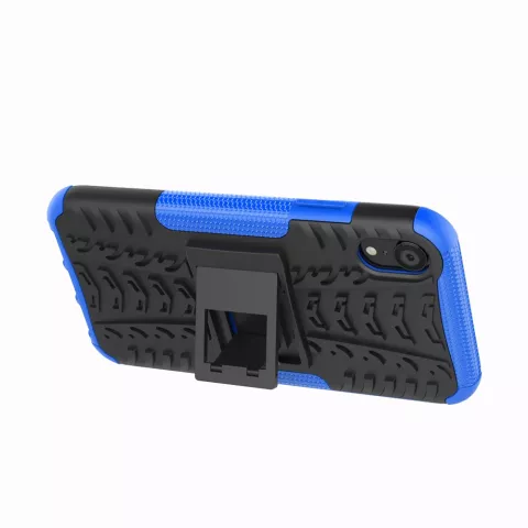 Hybride standaard case shockproof hoesje geschikt voor iPhone XS Max - Blauw